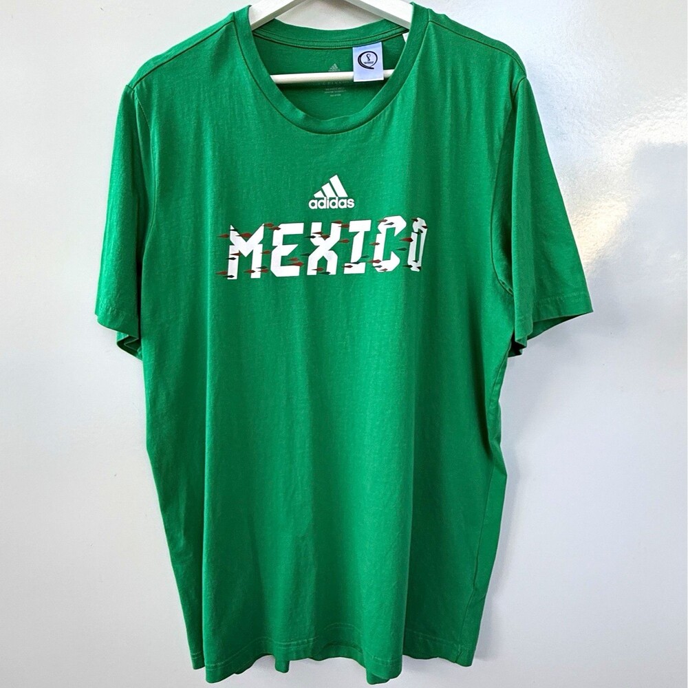 adidas Mexico FIFA World Cup Qatar 2022 Green Soccer Shirt XL Official Licensed